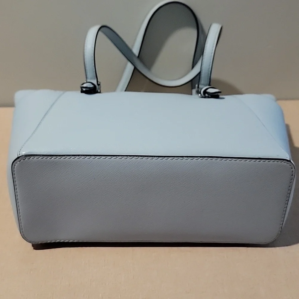 Michael Kors Charlotte Shoulder Tote Saffiano Leather Vista Blue‎